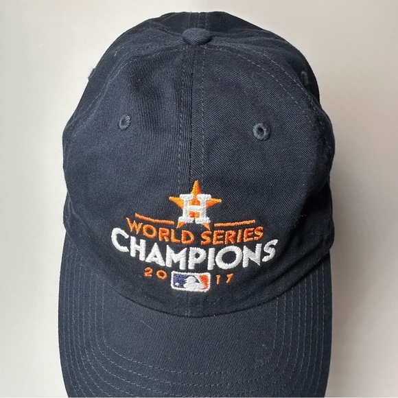 Houston Astros 2017 World Series Postseason Champions Hat Baseball Cap 47 Brand - Picture 4 of 9